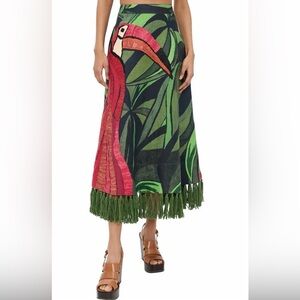 ISO Farm Rio Coconut Tree Embroidered Skirt M/L/XL